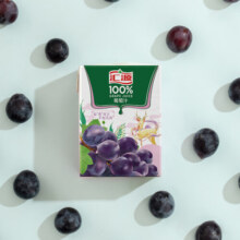 汇源 果汁100%葡萄汁200ml*12盒 多种维生素饮料整箱礼盒