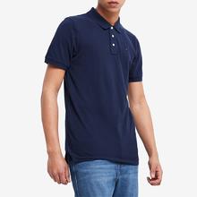 TOMMY HILFIGER 汤米 希尔费格 经典男士T恤 纯棉短袖翻领上衣男 海军蓝POLO衫C817857318