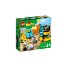 乐高（LEGO）积木玩具 得宝系列 10931翻斗车和挖掘车套装2岁+ 六一儿童节礼物