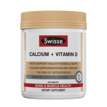 Swisse钙片孕妇哺乳期中老年成人含维生素D3柠檬酸钙娘娘钙 250粒/瓶