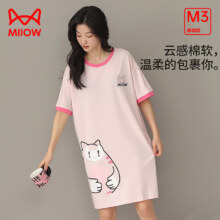 猫人（MiiOW）女士睡衣 圆领可外穿家居裙