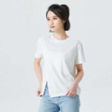 31日20点开始：Gap 盖璞 女装夏季LOGO纯棉开衩下摆短袖T恤 842015