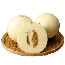 Plus会员:泽华果品 阎良小籽甜瓜 4.5斤 -5斤净重 3-6个果 阎良甜瓜