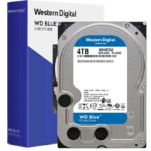 plus会员：西部数据 台式机机械硬盘 WD Blue 西数蓝盘 4TB CMR垂直 5400转 256MB SATA (WD40EZAX)