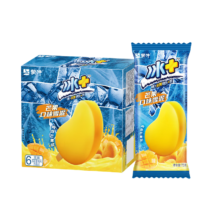 再补券、plus会员:蒙牛 冰+芒果口味雪泥75g*6支/盒＊16件