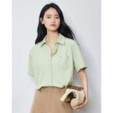 29日10点开始：TOYOUTH 初语 24夏新款冰淇淋色系短袖衬衫 8422023005
