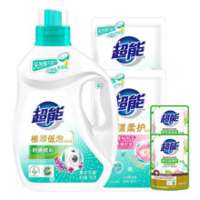 PLUS专享立减：超能 洗衣液 天然椰子油4件套