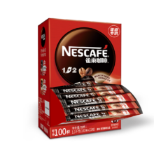 20点 限量1000：雀巢（Nestle）1+2原味速溶咖啡粉15g*100条盒装 （新老包装随机发货）