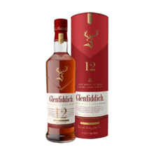 PLUS会员：Glenfiddich 格兰菲迪 12年雪梨桶700ml 苏格兰单一麦芽威士忌