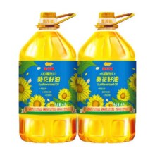 金龙鱼不油腻轻年阳光葵花籽油4L*2桶食用油葵油桶装