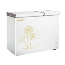美菱(MELING) 220升卧式双温冰柜 家用商用小冰柜冷藏冷冻双温冷柜 节能低噪卧式冰箱柜苏自营