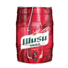 乌苏啤酒（wusu）大红乌苏烈性小麦啤酒 5L桶装(新老包装随机发货)