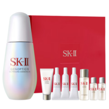 京东百亿补贴、plus会员：SK-II小灯泡美白精华50ml化妆品全套sk2护肤品套装礼盒+赠品
