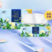 Breeze 清风 抽纸花萃压花纸巾4层厚韧80抽24包整箱