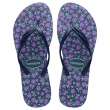 havaianas哈唯纳Fantasia Floral巴西人字拖夏海边可外穿 9071-靛蓝/海军蓝 35/36巴西码