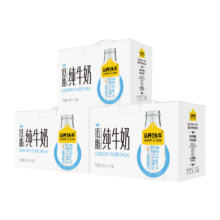plus会员:认养一头牛 低脂纯牛奶 200ml＊10盒＊3提装