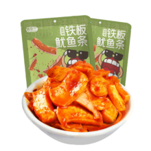 哆货 铁板鱿鱼条78g*2袋 烧烤味