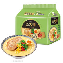 plus会员:康师傅 汤大师 方便面 日式豚骨+猪骨面 共10袋