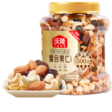 沃隆 混合坚果优选款500g 每日坚果罐装零食营养健康食品什锦干果仁