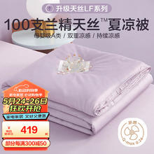 BEYOND 博洋 家纺 100支天丝空调被 A类凉感被 夏凉被凉感值0.24 100支天丝夏凉被—轻紫 150*210cm