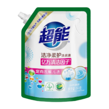超能 洁净柔护洗衣液1kg