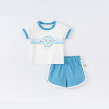 戴维贝拉 童装男童套装夏季宝宝衣服女童休闲两件套
