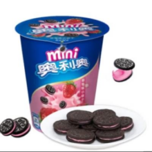 Oreo 奥利奥 经典夹心   迷你草莓味 1杯 55g 拍10件