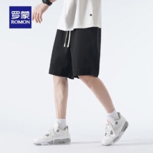 罗蒙（ROMON）冰丝华夫格短裤男（凑T恤）*2件