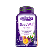 vitafusion美国进口褪黑素sleepwell改善睡眠倒时差营养软糖60粒74元 (券后省24)