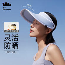 Beneunder 蕉下 防晒帽 遮阳帽 女士太阳帽 夏季空顶帽子 雾霾蓝 多色可选