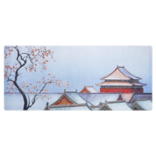 本宫好物宫国风鼠标垫大号秋冬紫禁城办公游戏电脑键盘垫生日礼物六一儿童节 瑞雪映皇城