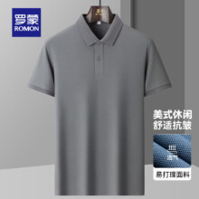 罗蒙（ROMON）冰丝弹力短袖T恤Polo衫 男 拍2件