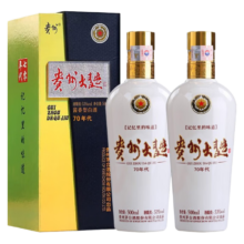 plus会员：MOUTAI 茅台 贵州大曲 53度 酱香型白酒 500ml 53度 500mL 2瓶 贵州大曲（70年代）
