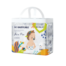 babycareAir Pro超薄透气拉拉裤婴儿尿不湿透气箱装XXL28片*4包(15kg以上)