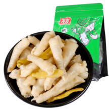 有友泡椒凤爪鸡爪休闲零食肉类辣味即食食品小吃鸡脚下酒菜熟食办公室 【山椒味凤爪】268g-1包