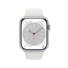 Apple Watch S8 智能手表GPS 41毫米银色铝金属表壳运动型表带 苹果官方认证翻新 美版