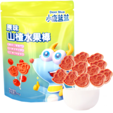 小鹿蓝蓝山楂棒棒糖 宝宝零食营养健康鲜果打浆膳食纤维3岁以上 【原味】一袋8-10支