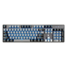 黑峡谷（Hyeku）GK715 104键有线机械键盘 电竞游戏键盘 可插拔 蓝色背光 凯华BOX轴 灰黑 红轴199元