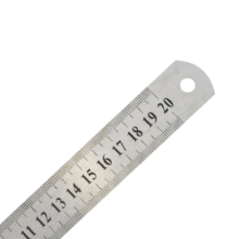 PLUS：天章办公 直尺不锈钢 20cm