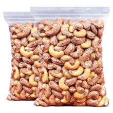 京东百亿补贴、Plus会员:梵晟一品 带皮腰果 1斤 250g*2包