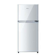 海尔（Haier）冰箱小型双开门小冰箱家用家电超薄节能迷你DEO净味保鲜二门智能电冰箱 118升双门节能直冷冰箱3级