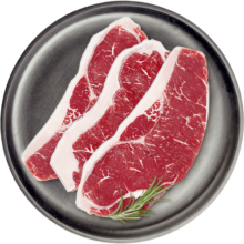 万馨沃牛进口原切西冷牛排500g 谷饲120天烧烤牛肉健身牛排