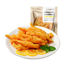 PLUS会员：大希地蒜香酸辣无骨鸡爪 500g 柠檬凤爪