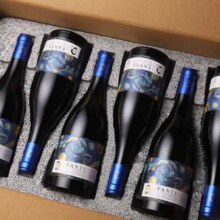 法国原瓶进口！FANTU 梵图 AOP级 15度干红葡萄酒750mL*6支礼盒装