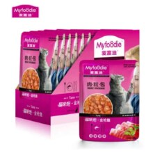 麦富迪 猫零食湿粮肉粒包 金枪鱼味85g*12