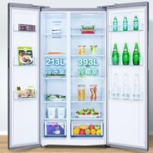 美的(Midea)606L对开门冰箱一级能效双变频净味抑菌WIFI智能控风冷无霜家用大容量BCD-606WKPZM(E)