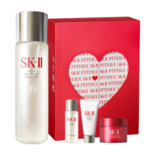 概率券、plus会员:SK-II 神仙水 精华液230ml 赠神仙水30ml*2+洁面20g*2+面霜15g*2+电影票2张