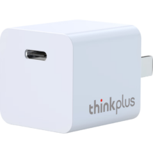 20点开始、PLUS会员、需首购：thinkplus 口红电源 30W氮化镓充电器 Type C