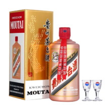 京东百亿补贴：茅台 颜色系列 玫瑰金色 53度 酱香型白酒 500ml 单瓶装