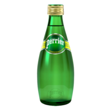 巴黎水（Perrier）法国原装进口 原味气泡水 330ml*24 玻璃瓶 整箱装